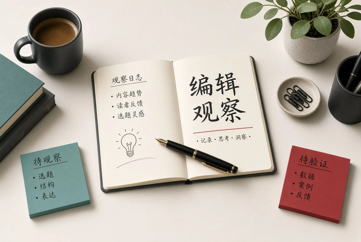 编辑观察的图文主题视觉
